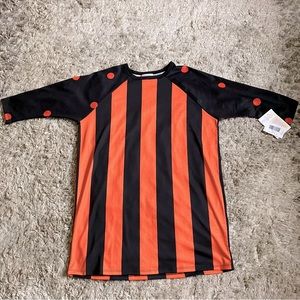 NWT LulaRoe Womens Top Sloan Halloween T-Shirt Poka Dot Sleeves!